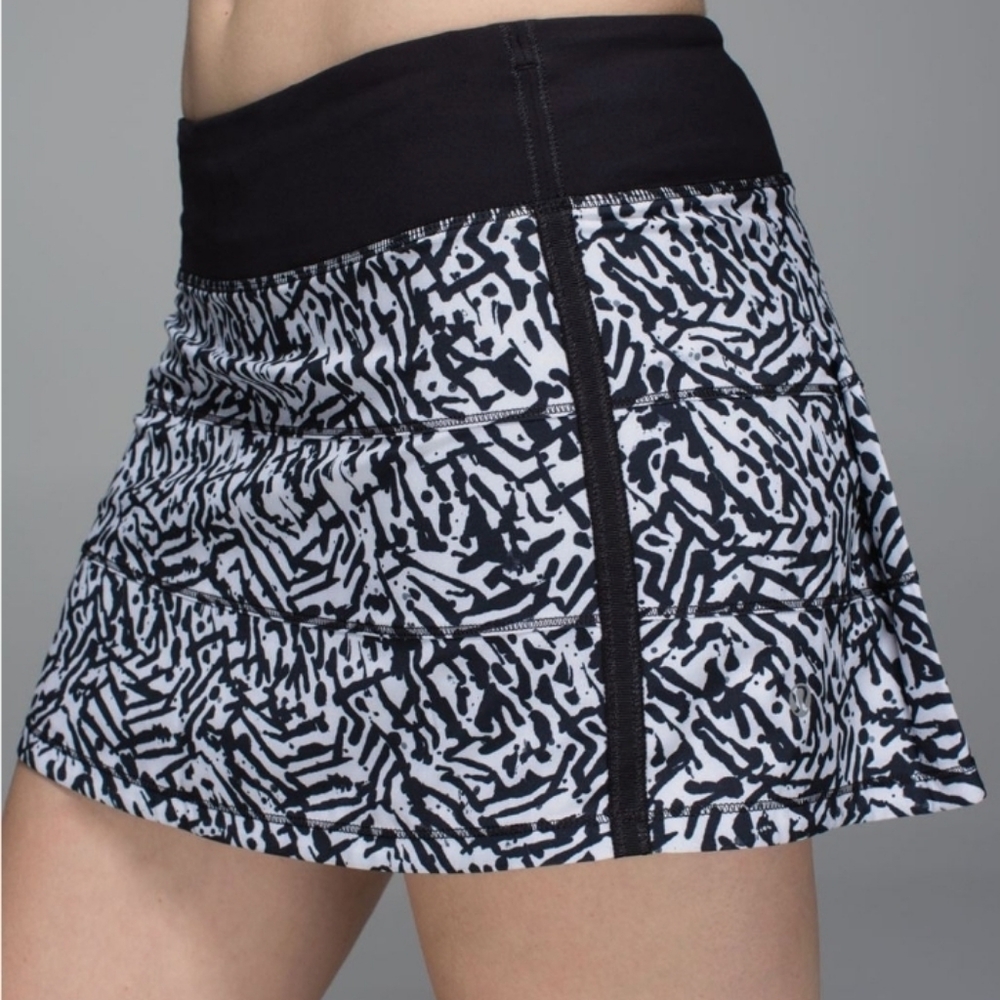 lululemon Pace Rival II Skirt Brushed Animal Print 12 REG